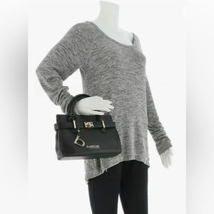 NWT BEBE EVIE BLACK SATCHEL